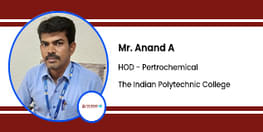 Interview Mr Anand A HOD Pertrochemical at The Indian Polytechnic College Tirunelveli
